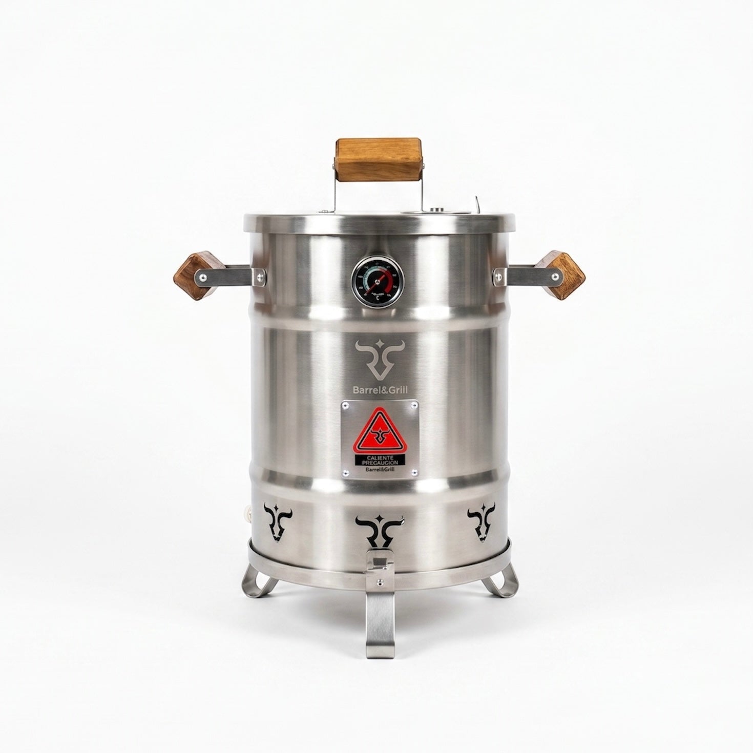 Barril Asador Pequeño en Acero Inoxidable 304 – 8 Kg