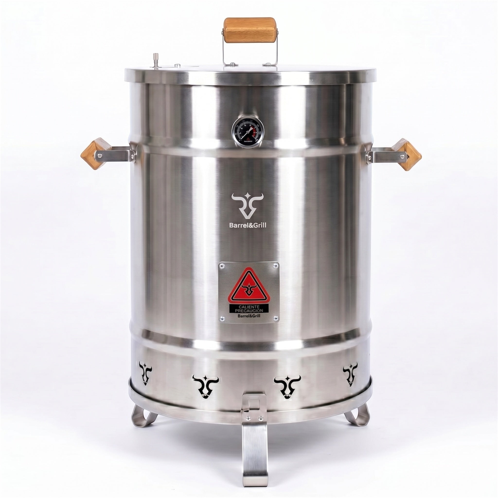 Barril Asador Grande en Acero Inoxidable 304 – 14 Kg