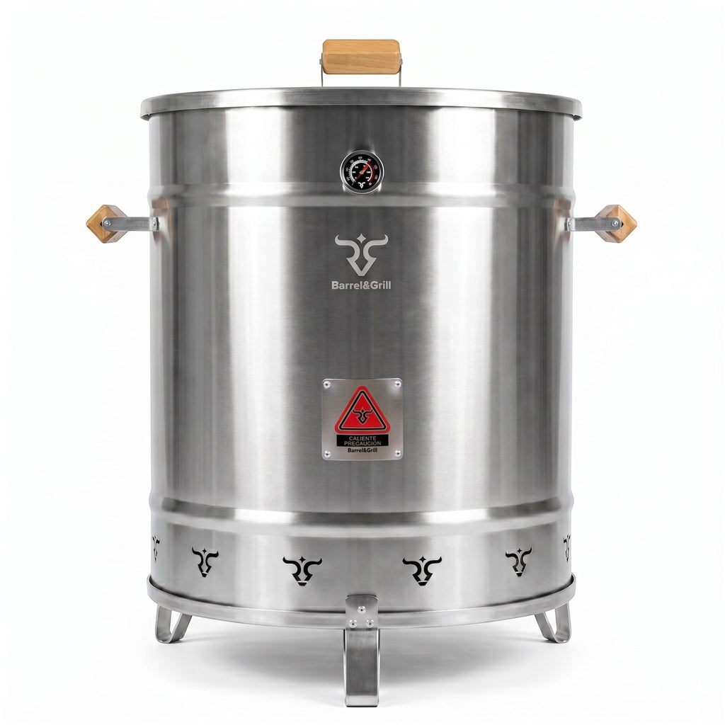 Barril Asador Jumbo en Acero Inoxidable 304 – 20 Kg